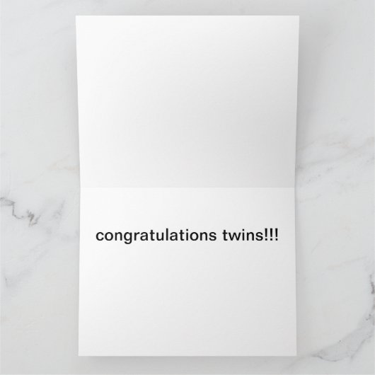 Zwillingskarte Karte (Innenseite)
