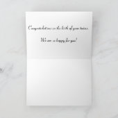 Zwillingskartentenkarte, Mädchen & Jungen, Karte (Innenseite)