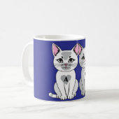 Zwillingskatze Kaffeetasse (Vorderseite Links)