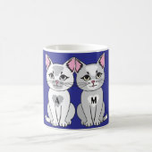 Zwillingskatze Kaffeetasse (Mittel)