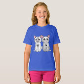 Zwillingskatze T-Shirt (Vorne ganz)