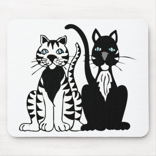 Zwillingskatzen Mousepad (Vorne)