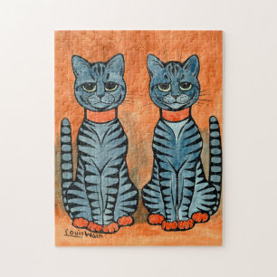 Zwillingskatzen von Louis Wain Puzzle