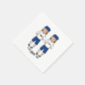 Zwillingskinchen Serviette (Ecke)