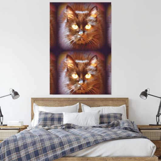 Zwillingskittycat Leinwanddruck (Insitu (Schlafzimmer))