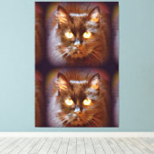 Zwillingskittycat Leinwanddruck (Insitu (Holzboden))