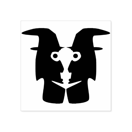 Zwillingskunst-Briefmarke Gummistempel (Prägung)