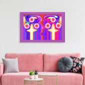 Zwillingskunst Leinwanddruck (Insitu (Wohnzimmer))