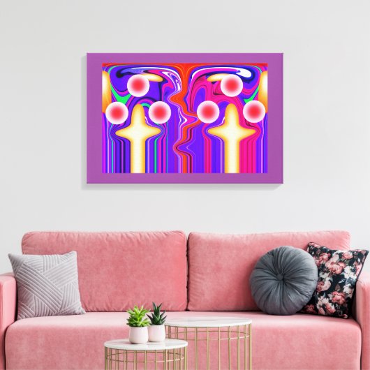 Zwillingskunst Leinwanddruck (Insitu (Wohnzimmer))