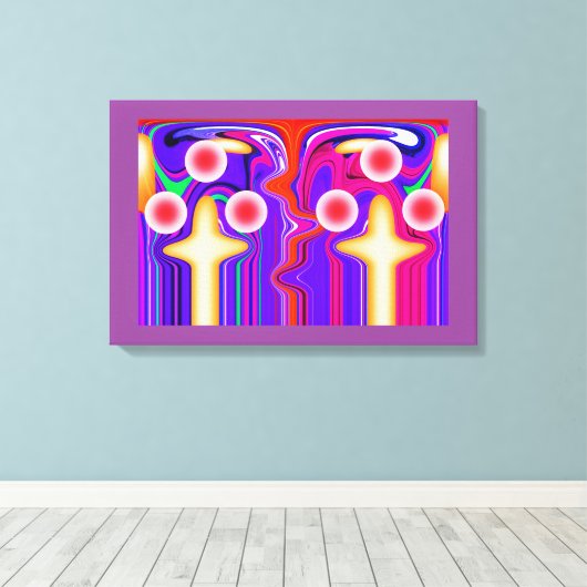 Zwillingskunst Leinwanddruck (Insitu (Holzboden))