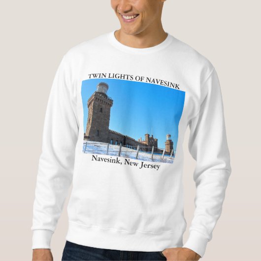 Zwillingslichter von Navesink, New Jersey Sweatshirt (Vorderseite)