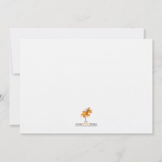 Zwillingsmädchen - Einladung (Rückseite)