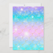 Zwillingsmädchen Geburtstag unter dem Party Einladung (Rückseite)