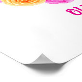 Zwillingsmädchen Schmetterling Geburtstag Poster E (Ecke)