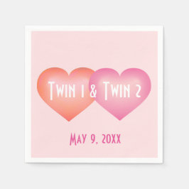 Zwillingsmädchen Serviette