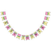 Zwillingsmädchendusche - zwei Erbsen in einem Pod Wimpelkette (Alle)