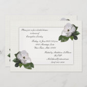 Zwillingsmagnolien Einladung (Vorne/Hinten)