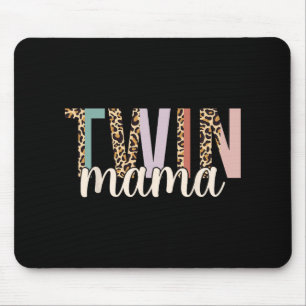 Zwillingsmama Leopard Neue Mutter Von Zwillingen Z Mousepad