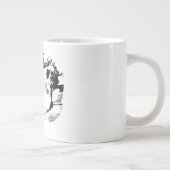 Zwillingsmöpse in sauberer Form Jumbo-Tasse (Rechts)