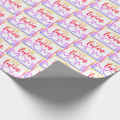 Zwillingspackpapier für die Mama Geschenkpapier (Ecke)