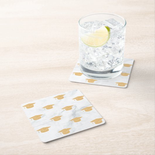 Zwillingspartei Rechteckiger Pappuntersetzer (Vor Ort)