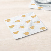 Zwillingspartei Rechteckiger Pappuntersetzer (angewinkelt)