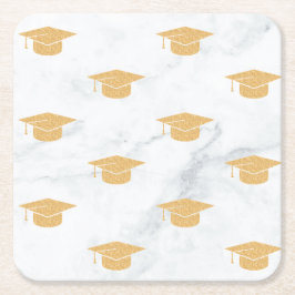 Zwillingspartei Rechteckiger Pappuntersetzer