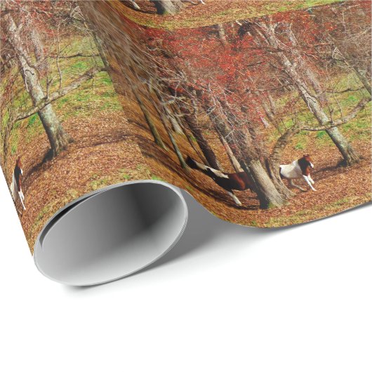 Zwillingspferde Geschenkpapier (Rolleneckpunkt)