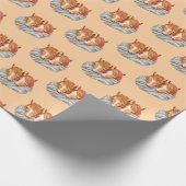 Zwillingspferde Geschenkpapier (Ecke)