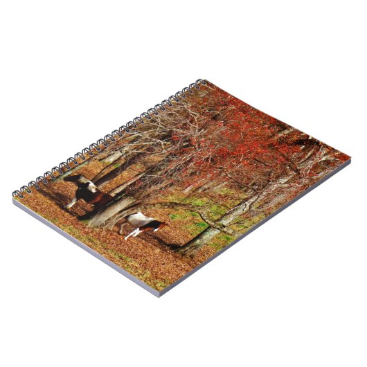 Zwillingspferde Notizblock (Linke Seite)