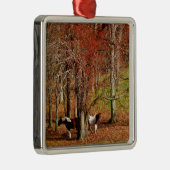 Zwillingspferde Silbernes Ornament (Rechts)