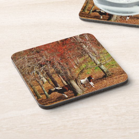 Zwillingspferde Untersetzer (Linke Seite)