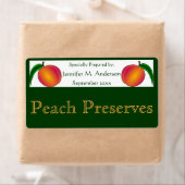 Zwillingspfirsiche Gerahmt in "Green Homemade Food (Insitu)