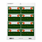 Zwillingspfirsiche Gerahmt in "Green Homemade Food (Vorne)