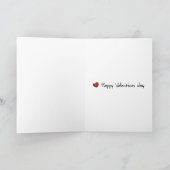 Zwillingspitzenkarten Login-Valentinstag Feiertagskarte (Innenseite)