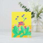 Zwillingspostkarte für Blume Postkarte (Stehend Vorderseite)