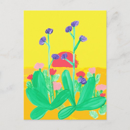 Zwillingspostkarte für Blume Postkarte (Vorderseite)