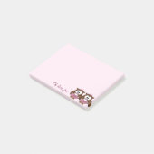 Zwillingsprinzessin-Eule Post-It-Notes-Pad Post-it Klebezettel (angewinkelt)
