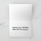 Zwillingsroboter in Neonfarben Karte (Innenseite)