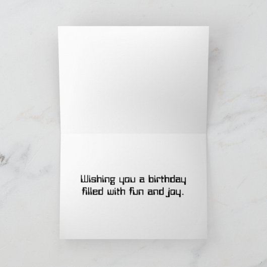 Zwillingsroboter in Neonfarben Karte (Innenseite)