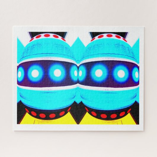 Zwillingsroboter Puzzle (Horizontal)