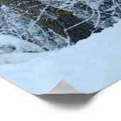 Zwillingsschnee auf Bäumen Poster (Ecke)