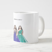 Zwillingsschwester, Zwillinge, Jumbo-Tasse (Vorderseite Rechts)