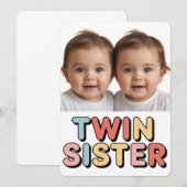 Zwillingsschwestern Babys (Vorne/Hinten)
