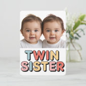 Zwillingsschwestern Babys (Stehend Vorderseite)