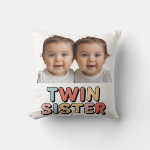 Zwillingsschwestern Babys Kissen