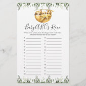 Zwillingsschwingendusche ABCs Race Game (Vorderseite)