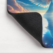 Zwillingssengel in der Wolkenschleife Mousepad (Ecke)