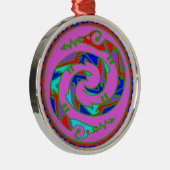 Zwillingsserpente Silbernes Ornament (Rechts)