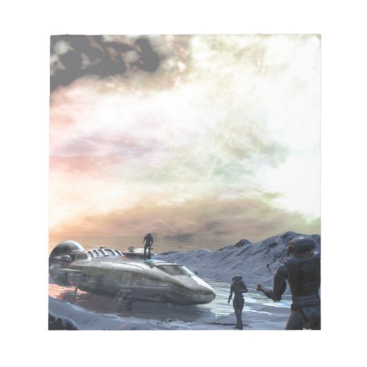 Zwillingssonnenwelt Notizblock (Vorderseite)